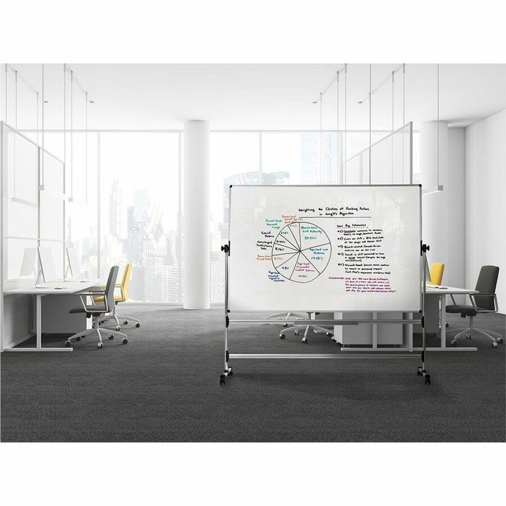 Bi-silque S.A MasterVision RQR0521 MasterVision Reversible Dry-erase Revolving Easel