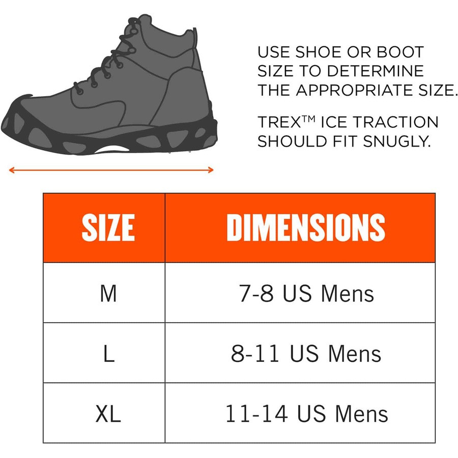 Tenacious Holdings, Inc Trex 16773 Trex 6310 Adjustable Slip-On Ice Cleats