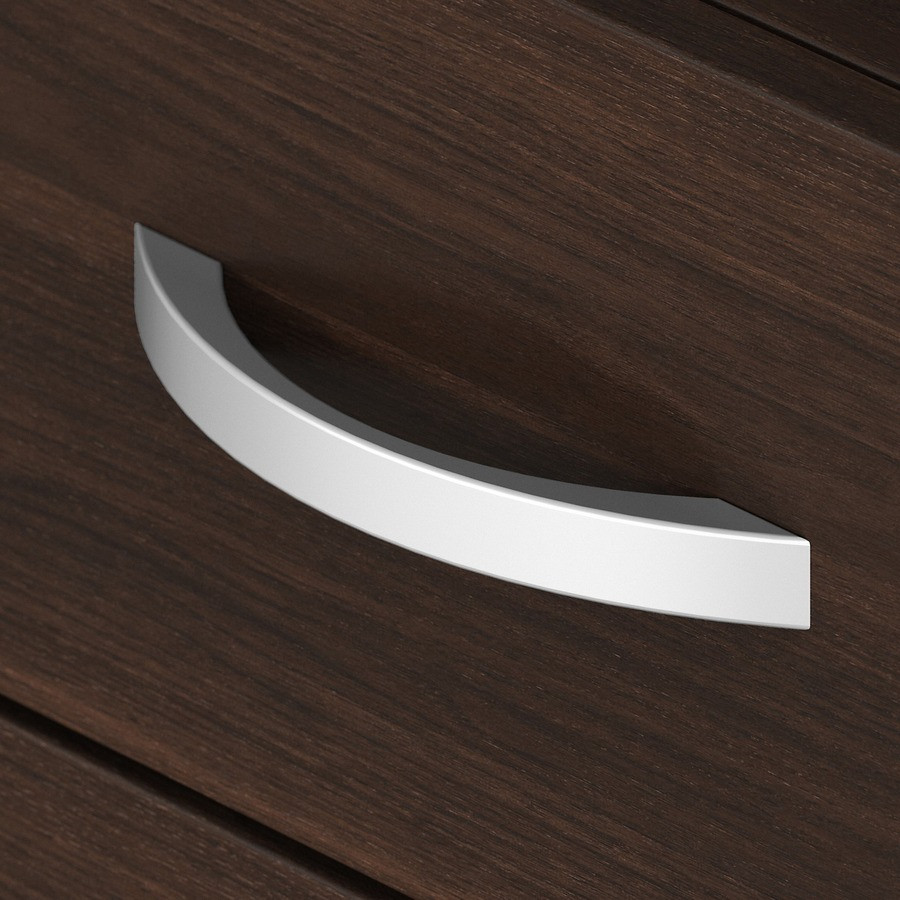 Bush Industries, Inc Bush Business Furniture STC004BWSU Bush Business Furniture Studio C Front U Station with 3-Drawer Mobile Pedestal