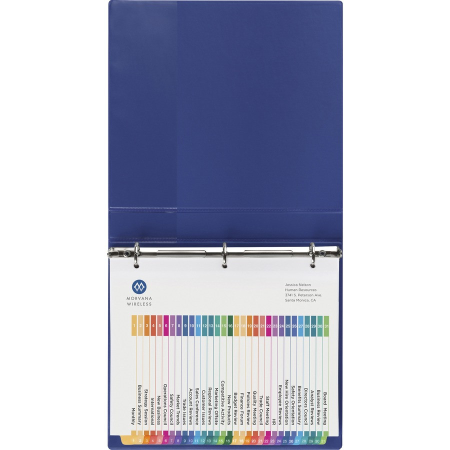 Avery Avery&reg; 11831 Avery&reg; Ready Index 31 Tab Dividers, Customizable TOC, 6 Sets