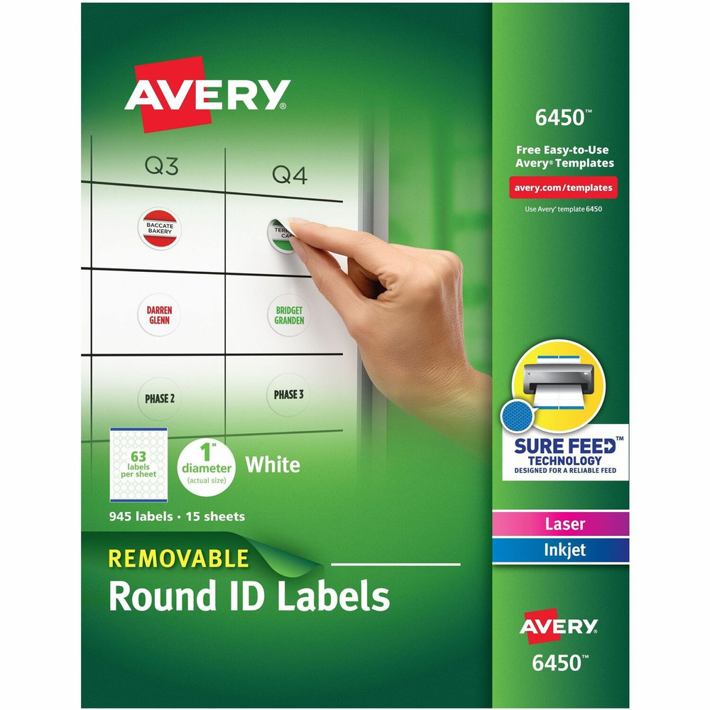 Avery Avery&reg; 6450 Avery&reg; Multiuse Removable Labels