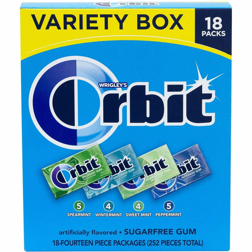 Green Rabbit 22000568 Green Rabbit Orbit Sugar-Free Mint Gum VarietyPack