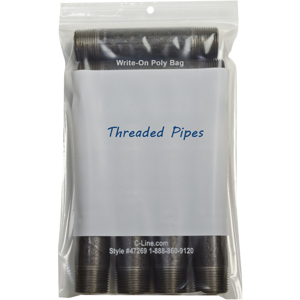 C-Line Products, Inc C-Line 47269 C-Line Write-On Poly Bags