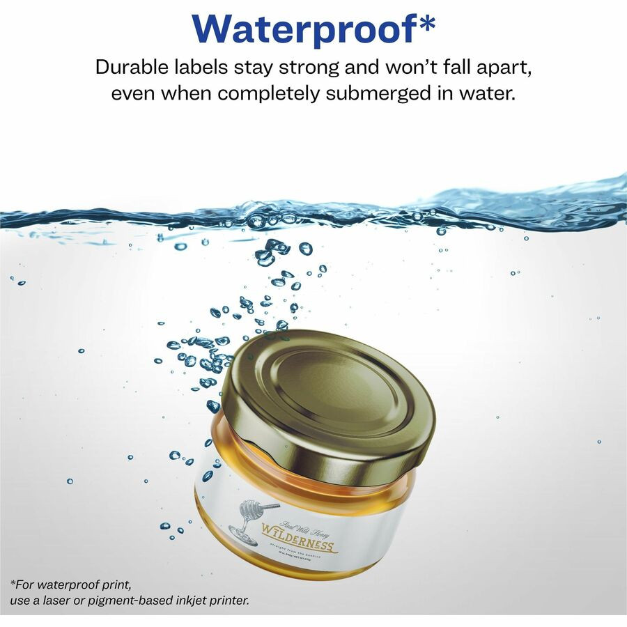 Avery Avery&reg; 22845 Avery&reg; Durable White Wraparound Labels9¾" x 1¼"