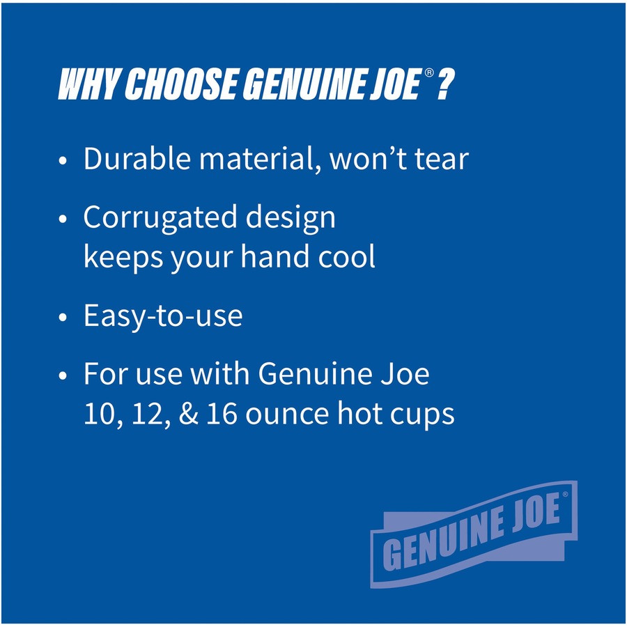 Genuine Joe 19049CT Genuine Joe Protective Corrugated Cup Sleeves