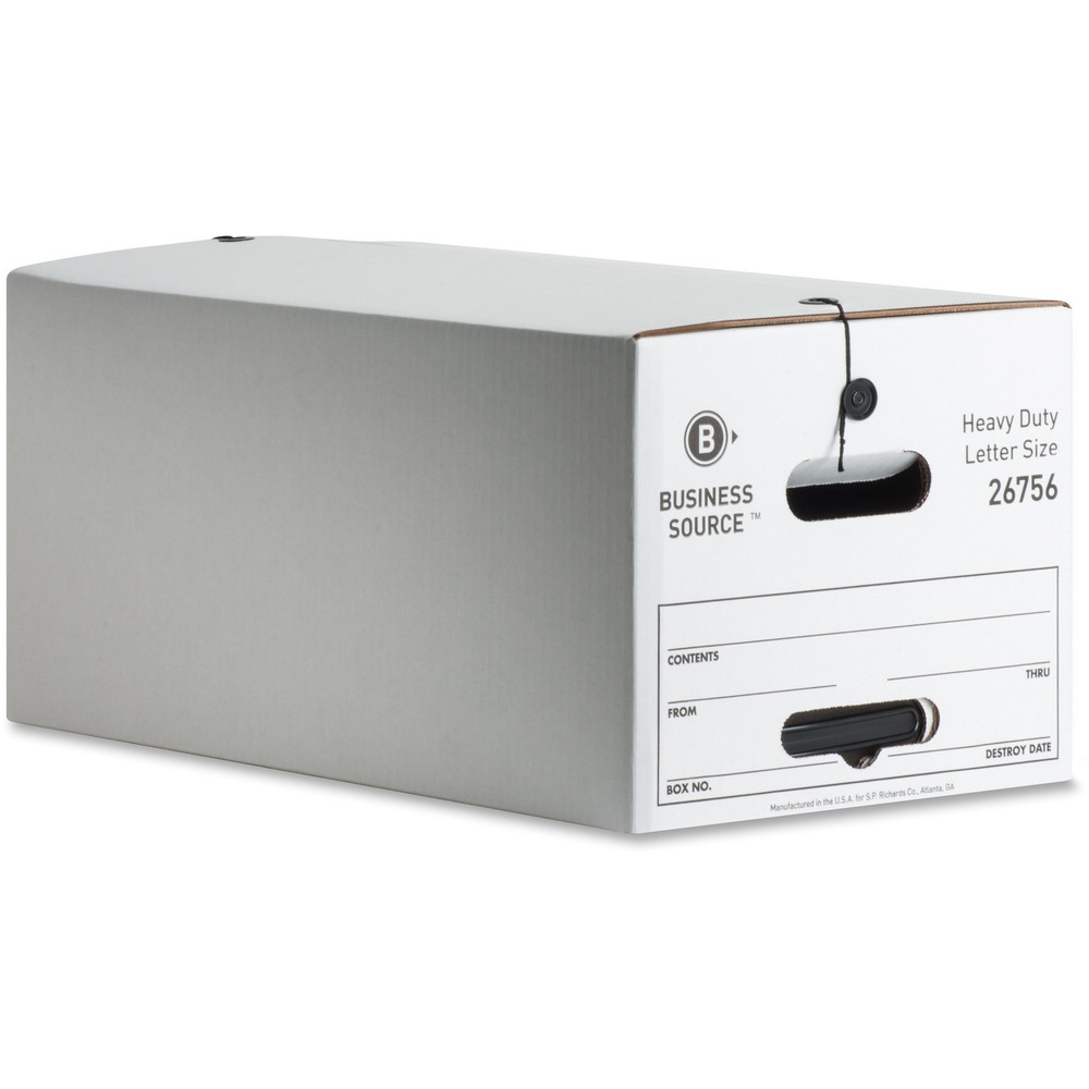 Business Source 26756 Business Source Heavy Duty Letter Size Storage Box