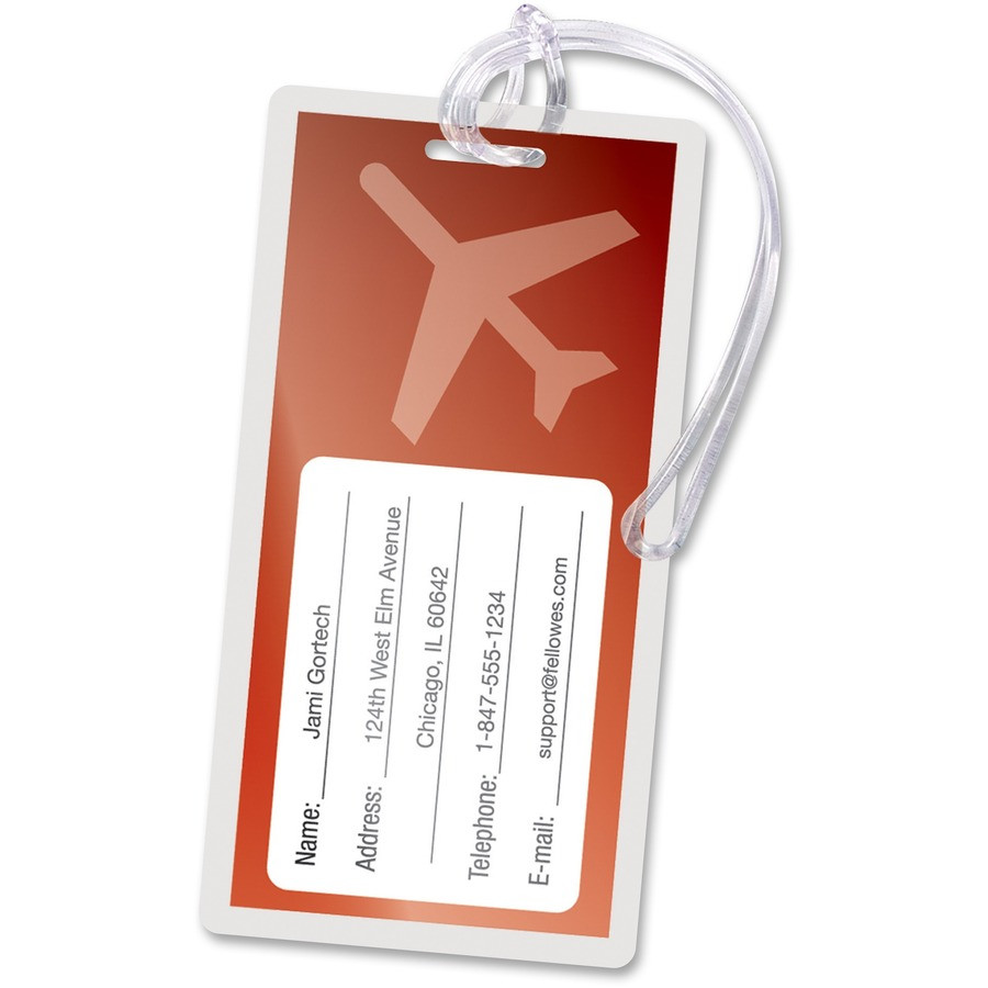 Fellowes, Inc. Fellowes 52034 Fellowes Luggage Tag Glossy Laminating Pouches