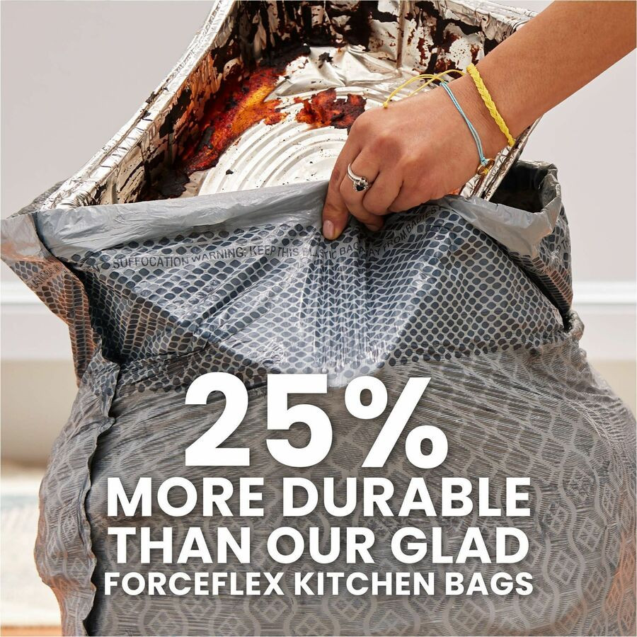 The Clorox Company Glad 70320PL Glad ForceFlexPlus Tall Kitchen Drawstring Trash Bags