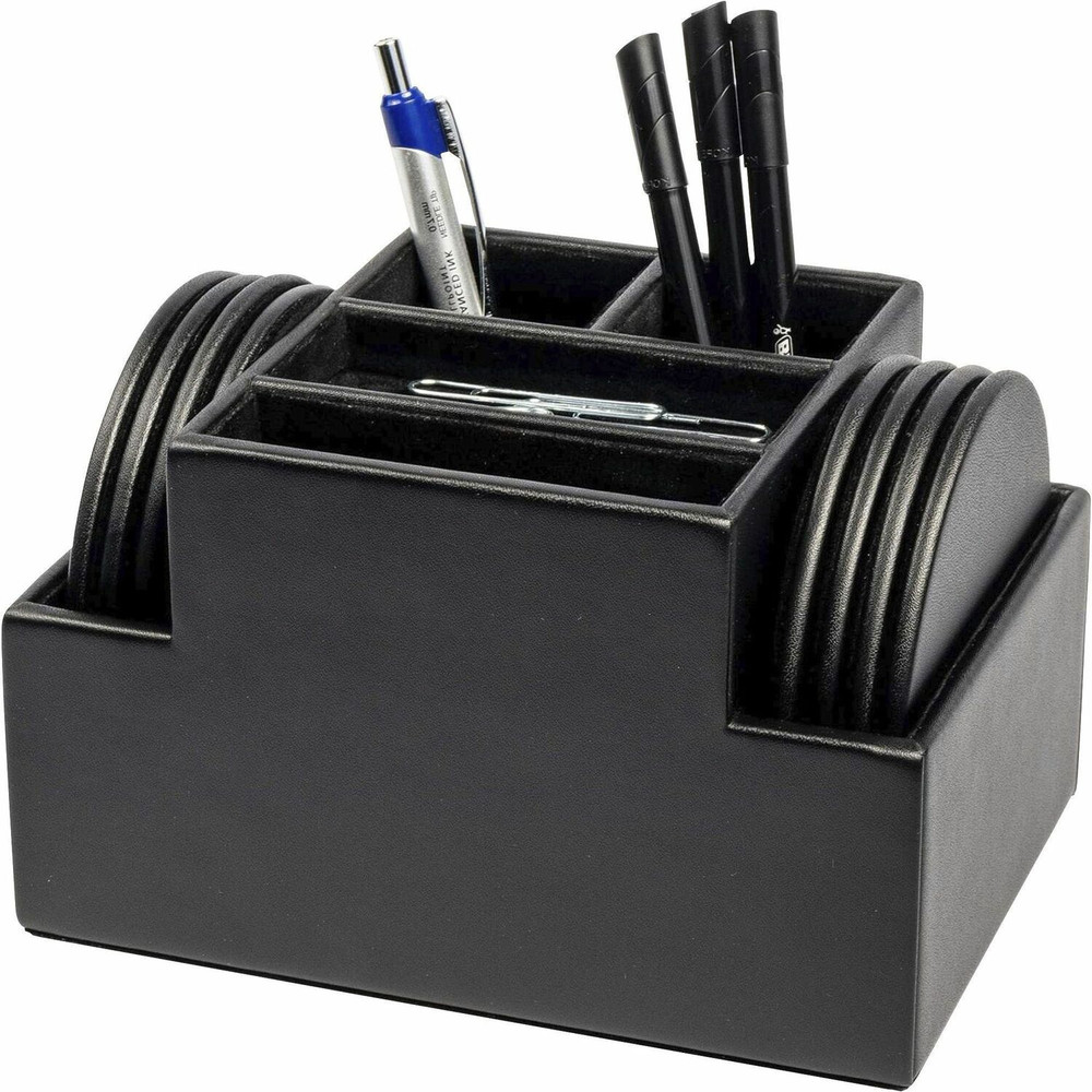 Dacasso Limited, Inc Dacasso A1358 Dacasso Leatherette Round Coaster Set