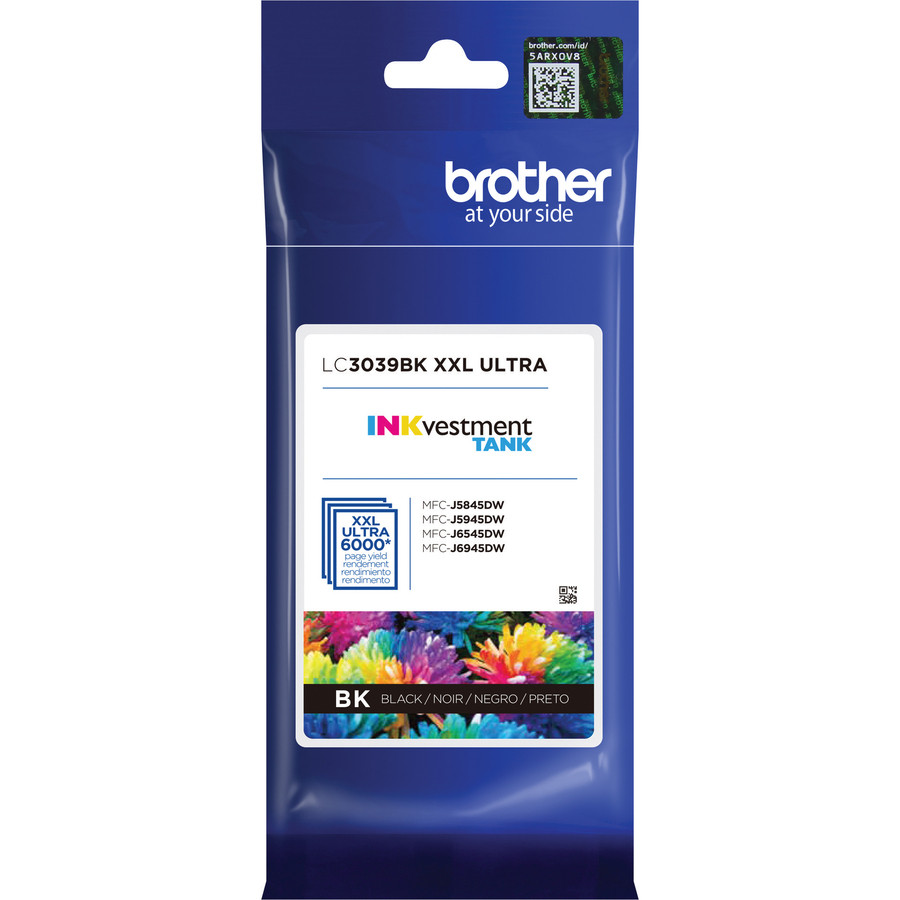 Brother Industries, Ltd Brother LC3039BK Brother Genuine LC3039BK Ultra High-yield Black INKvestment Tank Ink Cartridge