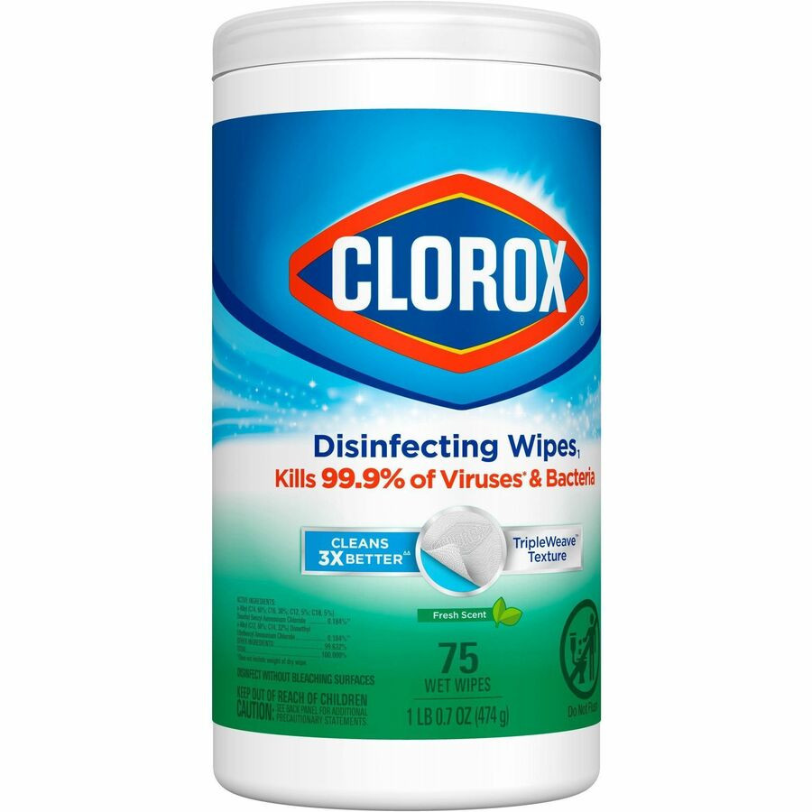 The Clorox Company Clorox 01656PL Clorox Disinfecting Wipes, Bleach-Free Cleaning Wipes