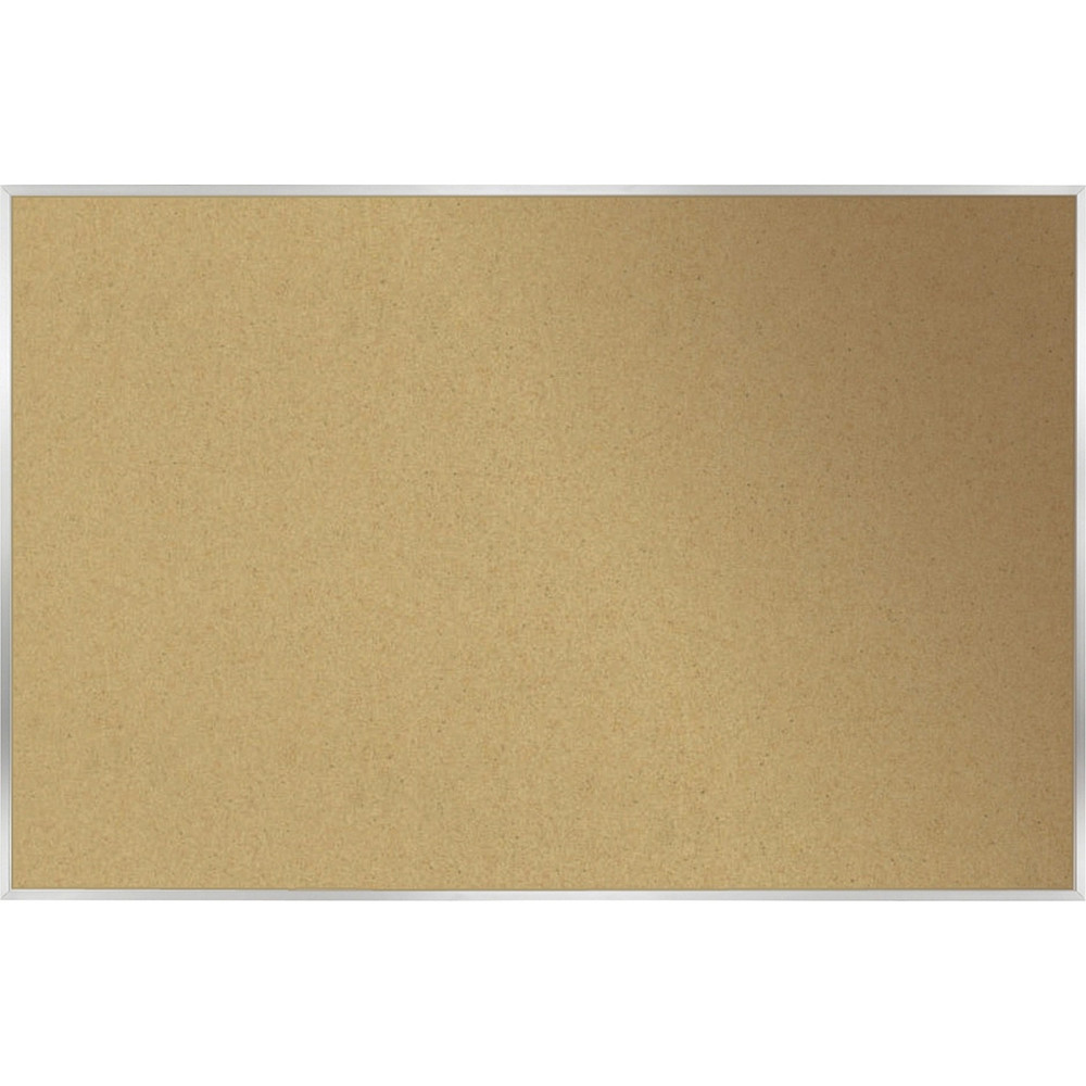 Ghent Manufacturing, Inc Ghent AK412 Ghent Natural Cork Bulletin Board with Aluminum Frame