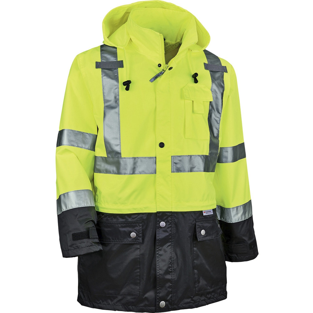 Tenacious Holdings, Inc GloWear 25322 GloWear 8365BK Type R Class 3 Front Rain Jacket