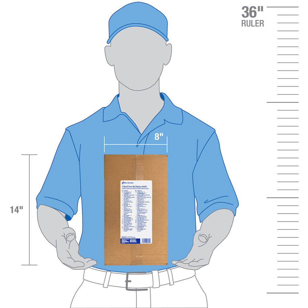 First Aid Only, Inc First Aid Only 90623 First Aid Only 3-Shelf First Aid Refill with Medications - ANSI Compliant First Aid Only, Inc First Aid Only 90623 First Aid Only 3-Shelf First Aid Refill with Medications - ANSI Compliant