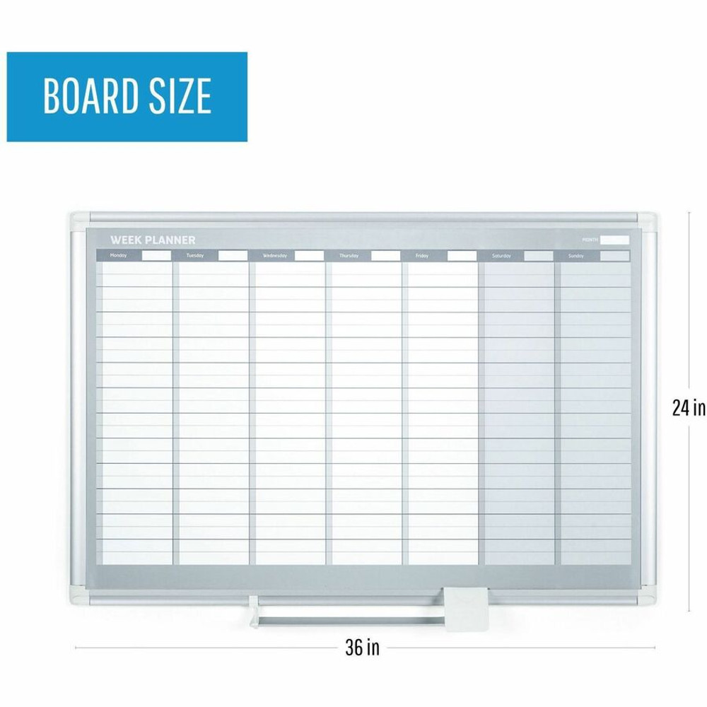 Bi-silque S.A MasterVision GA0396830 MasterVision Dry-erase Magnetic Planning Board