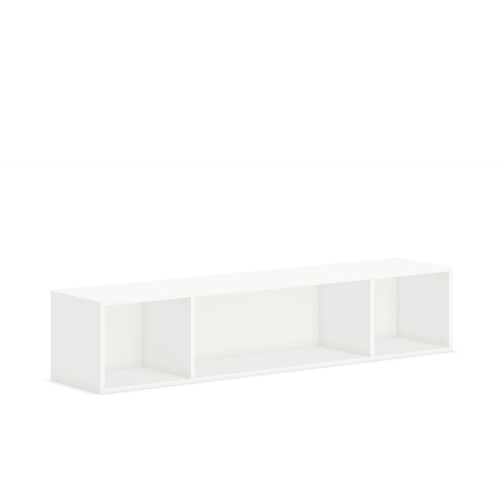 The HON Company HON HONPLWMH66LP1 HON Mod Wall Mounted Storage | Open | 66"W | Simply White Finish