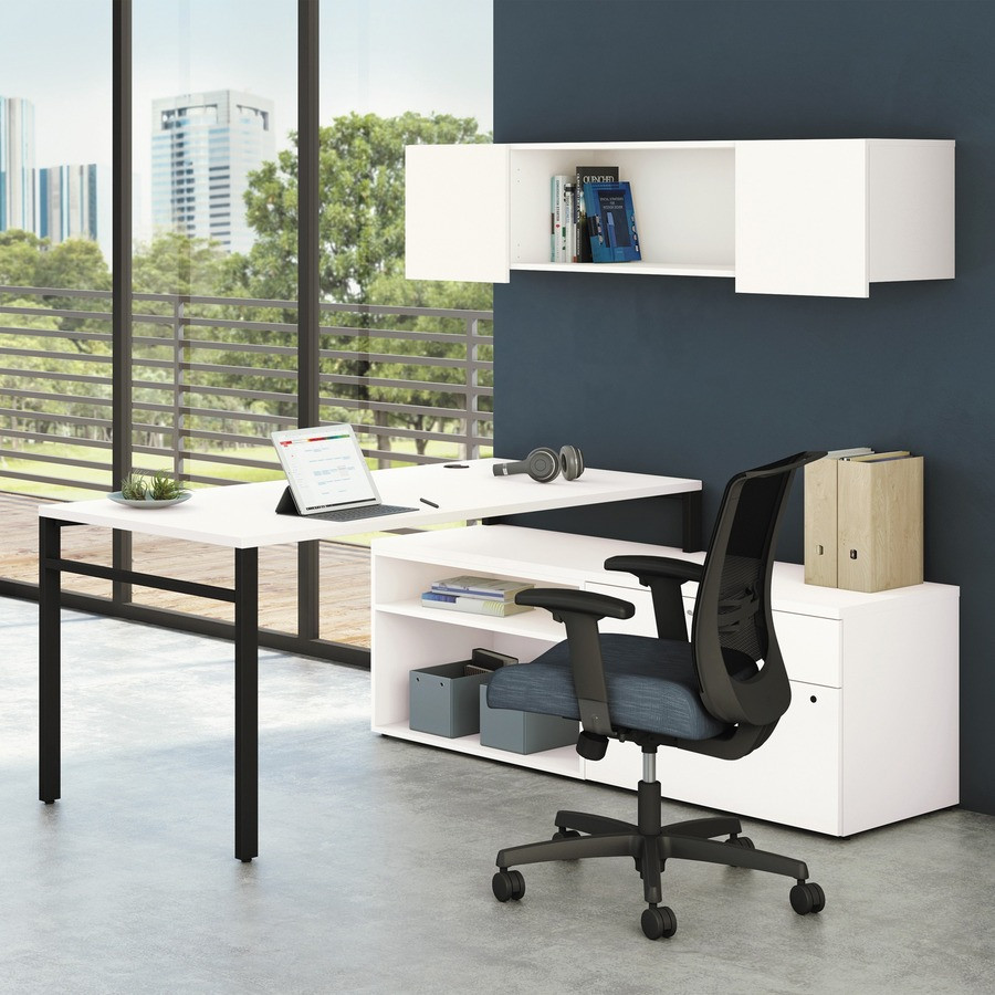 The HON Company HON HONPLWMH66LP1 HON Mod Wall Mounted Storage | Open | 66"W | Simply White Finish