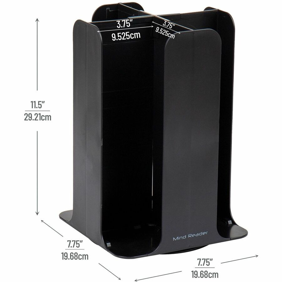 Mind Reader Products Mind Reader CDISPBLK Mind Reader Totem Breakroom Cup/Lid Holder