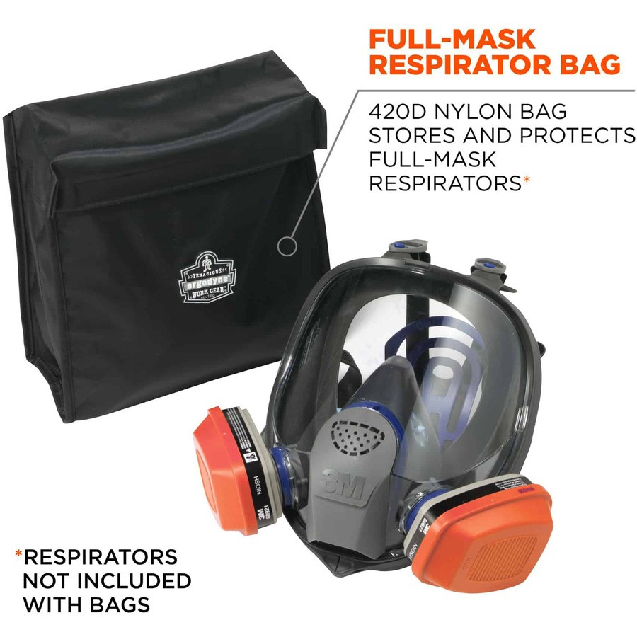 Tenacious Holdings, Inc Ergodyne 13183 Ergodyne Arsenal 5183 Carrying Case Full Mask Respirator - Black