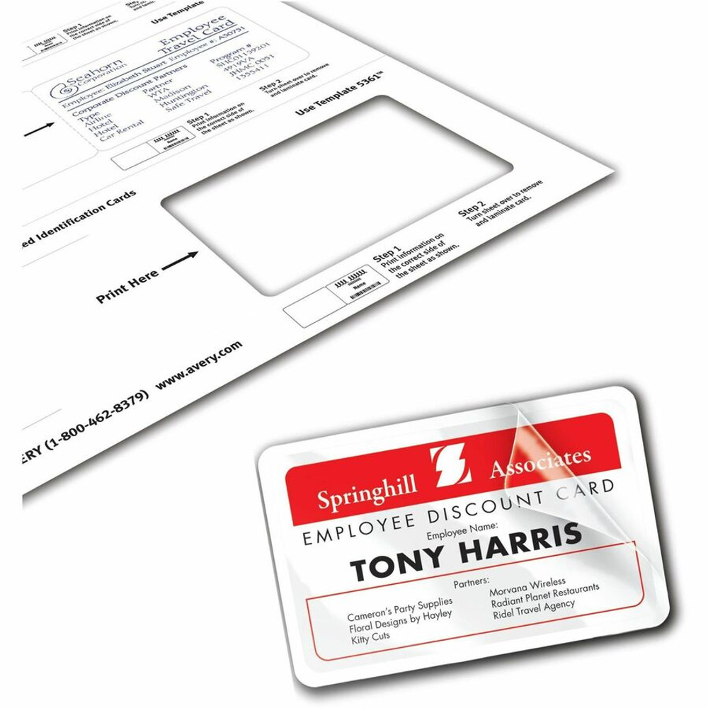 Avery Avery&reg; 5361 Avery&reg; Self-laminating ID Cards