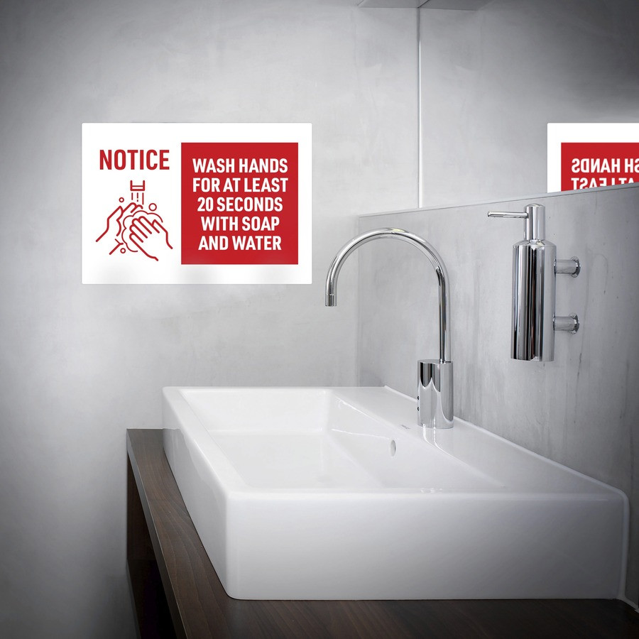 Avery Avery&reg; 83175 Avery&reg; Surface Safe NOTICE WASH HANDS Wall Decals