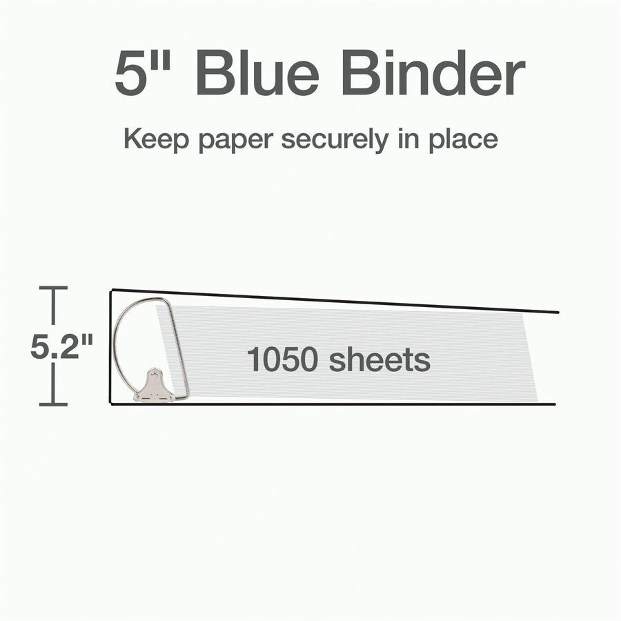 TOPS Products Cardinal 26352 Cardinal Xtralife ClearVue Locking Slant-D Binders