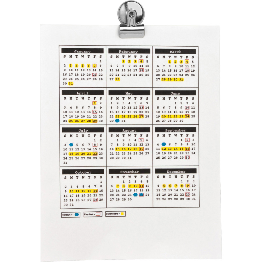 Business Source 58506 Business Source Magnetic Grip Clips Pack