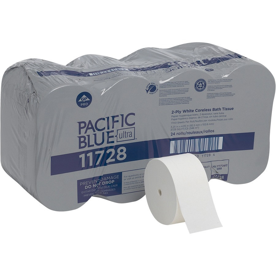 Georgia Pacific Corp. Pacific Blue Ultra 11728 Pacific Blue Ultra Door Tissue Dispenser Refill
