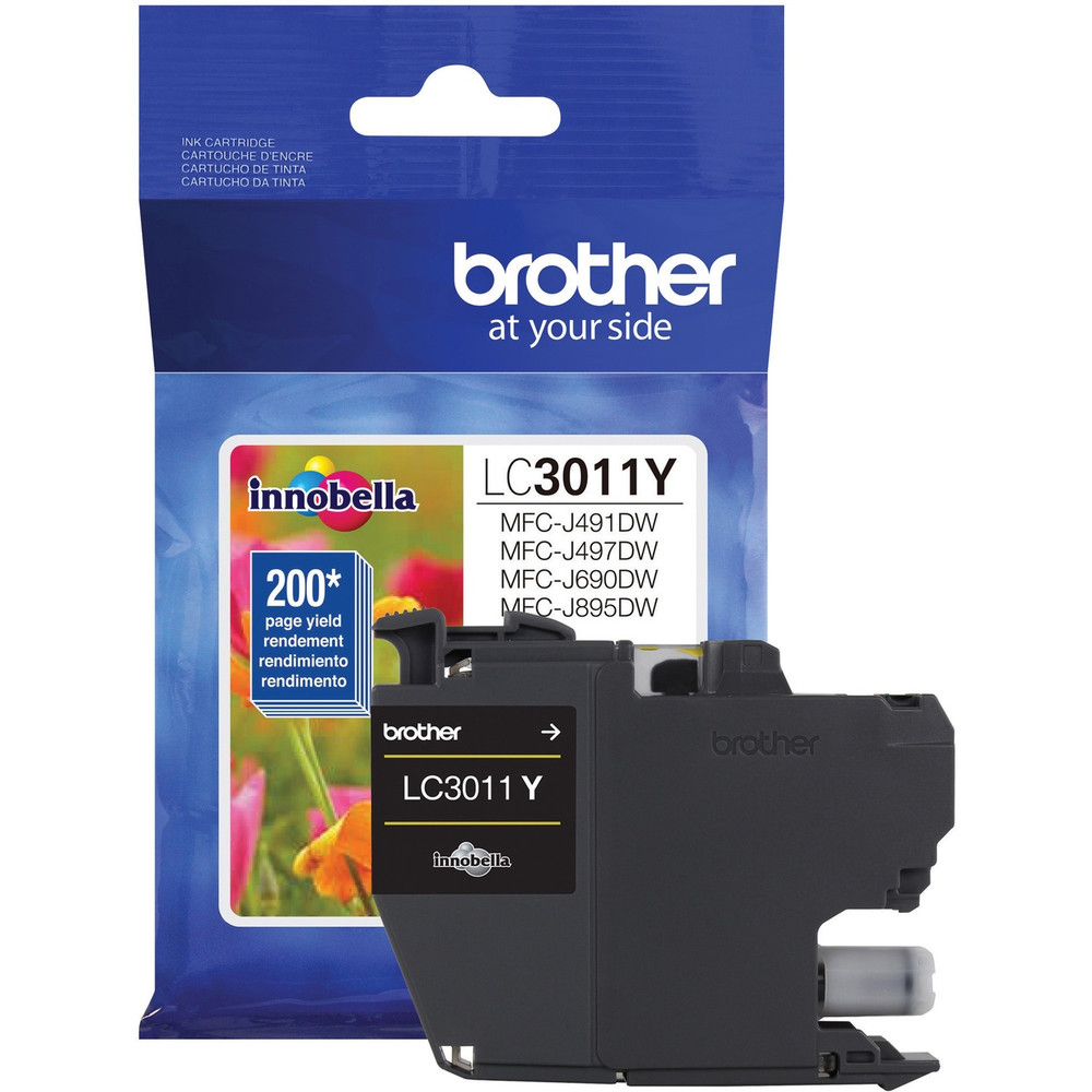 Brother Industries, Ltd Brother LC3011Y Brother LC3011Y Original Standard Yield Inkjet Ink Cartridge - Single Pack - Yellow - 1 Each
