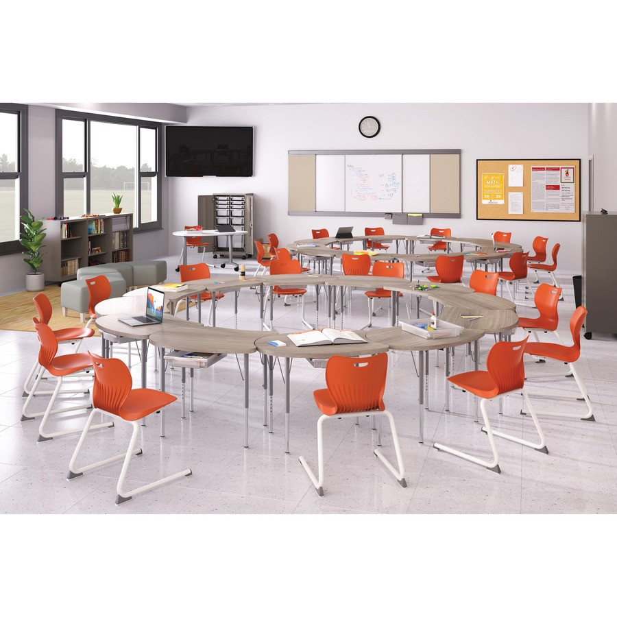 The HON Company HON HONSN3054ENLM1K HON Build Series Wisp Shape Tabletop