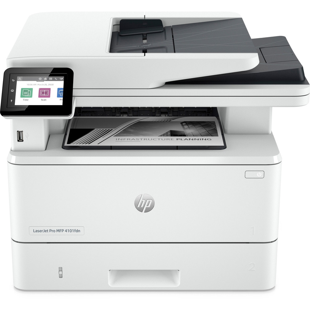 HP Inc. HP 2Z619E HP LaserJet Pro 4101fdwe Wireless Laser Multifunction Printer - Monochrome - White