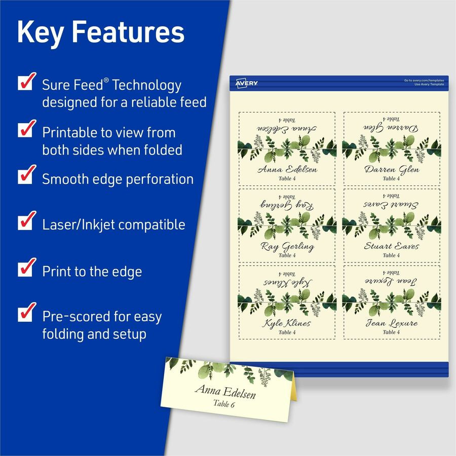 Avery Avery&reg; 5913 Avery&reg; Sure Feed Tent Cards