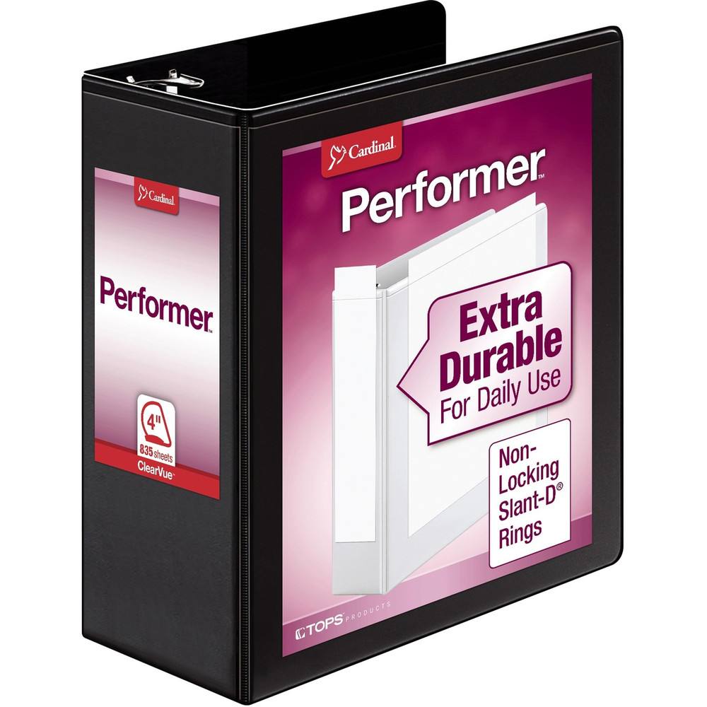 TOPS Products Cardinal 17811CB Cardinal Performer ClearVue Slant-D Ring Binder