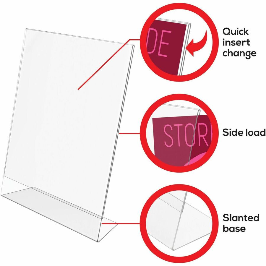 Deflecto, LLC Deflecto 69701 Deflecto Classic Image Slanted Sign Holder