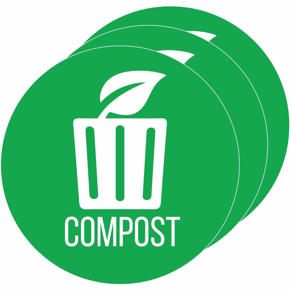 HLS Commercial HLSKERCCOMP3 HLS Commercial Refuse Bin Icon Sticker