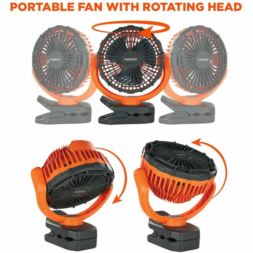 Tenacious Holdings, Inc Ergodyne 12800 Ergodyne Chill-Its 6090 Rechargeable Portable Jobsite Fan Tenacious Holdings, Inc Ergodyne 12800 Ergodyne Chill-Its 6090 Rechargeable Portable Jobsite Fan