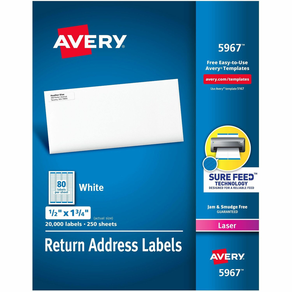 Avery Avery&reg; 5967 Avery&reg; Easy Peel Mailing Laser Labels