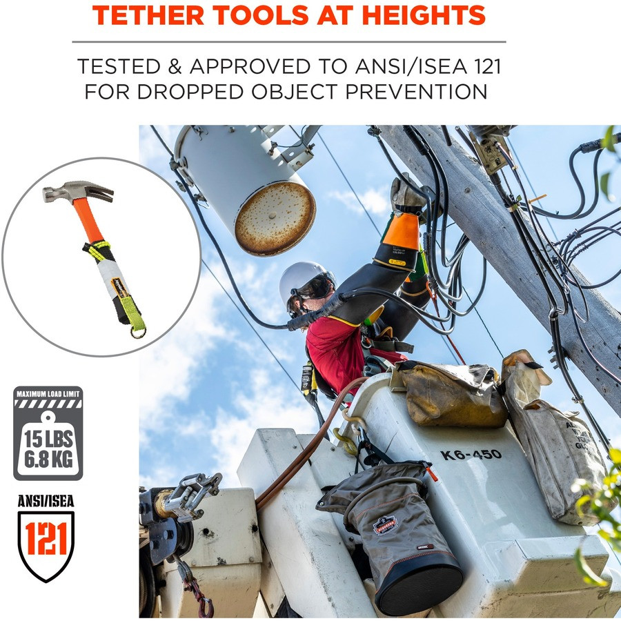 Tenacious Holdings, Inc Squids 19767 Squids 3703 Elastic Tool Tether Attachment - Loop Tool Tails - 15lbs (3-Pack)