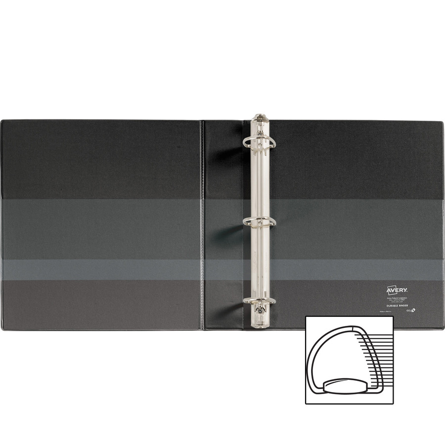 Avery Avery&reg; VS11-15-BK Avery&reg; Durable View Binder - EZD Rings