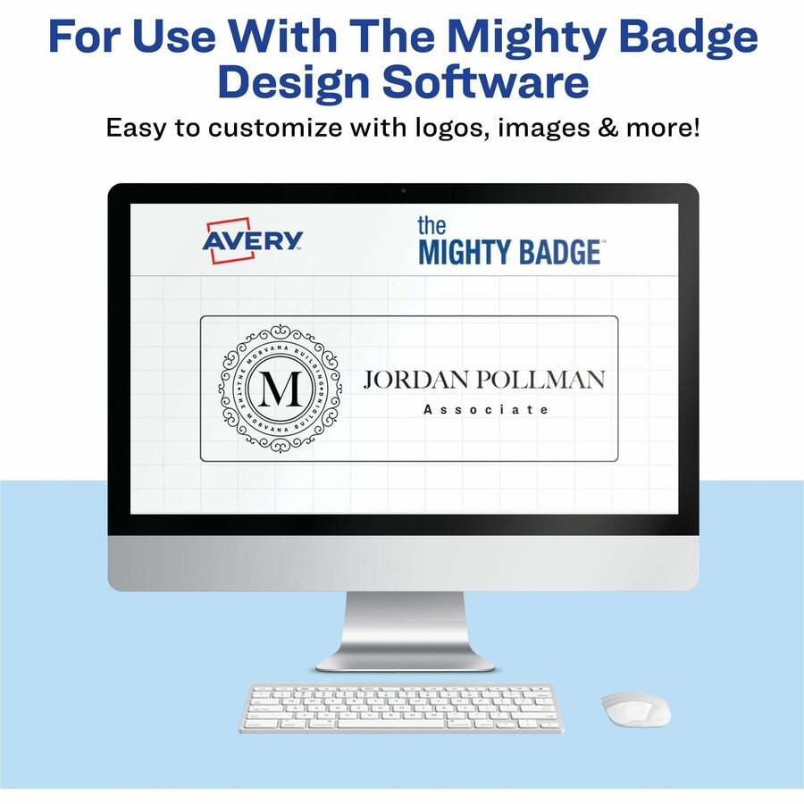 Avery Avery&reg; 71207 The Mighty Badge&reg; Name Badge Kits