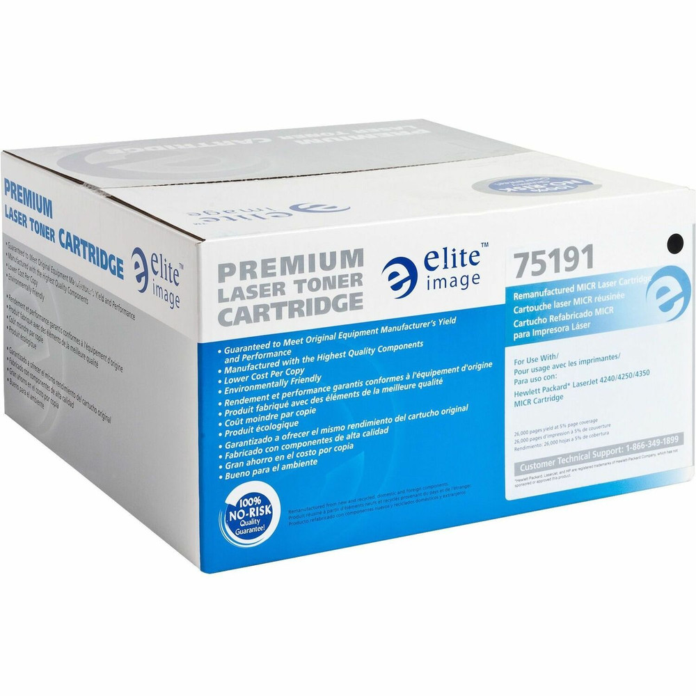 Elite Image 75191 Elite Image Remanufactured MICR High Yield Laser Toner Cartridge - Alternative for HP 42X (Q5942X) - Black - 1 Each
