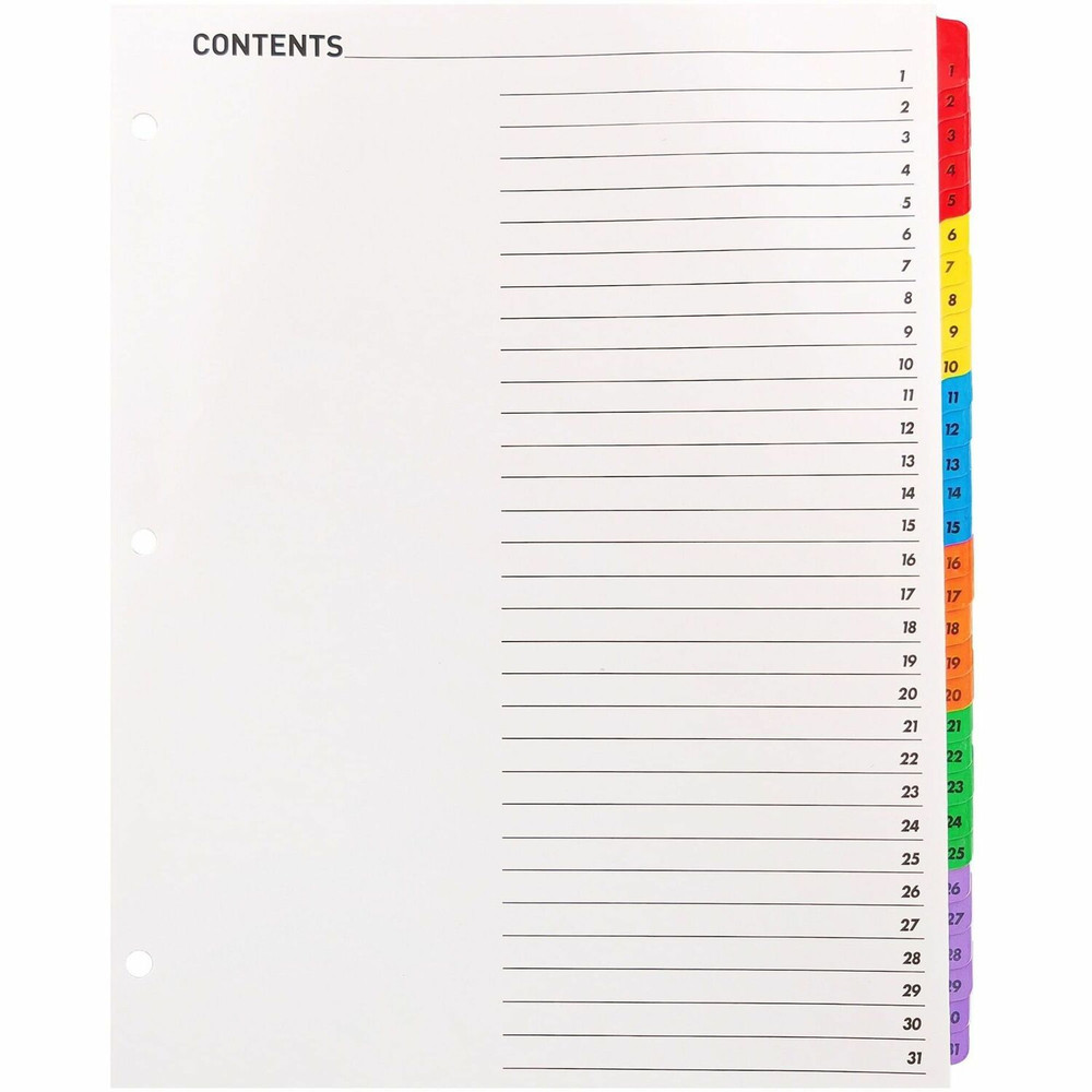 Business Source 21907 Business Source Table of Content Quick Index Dividers