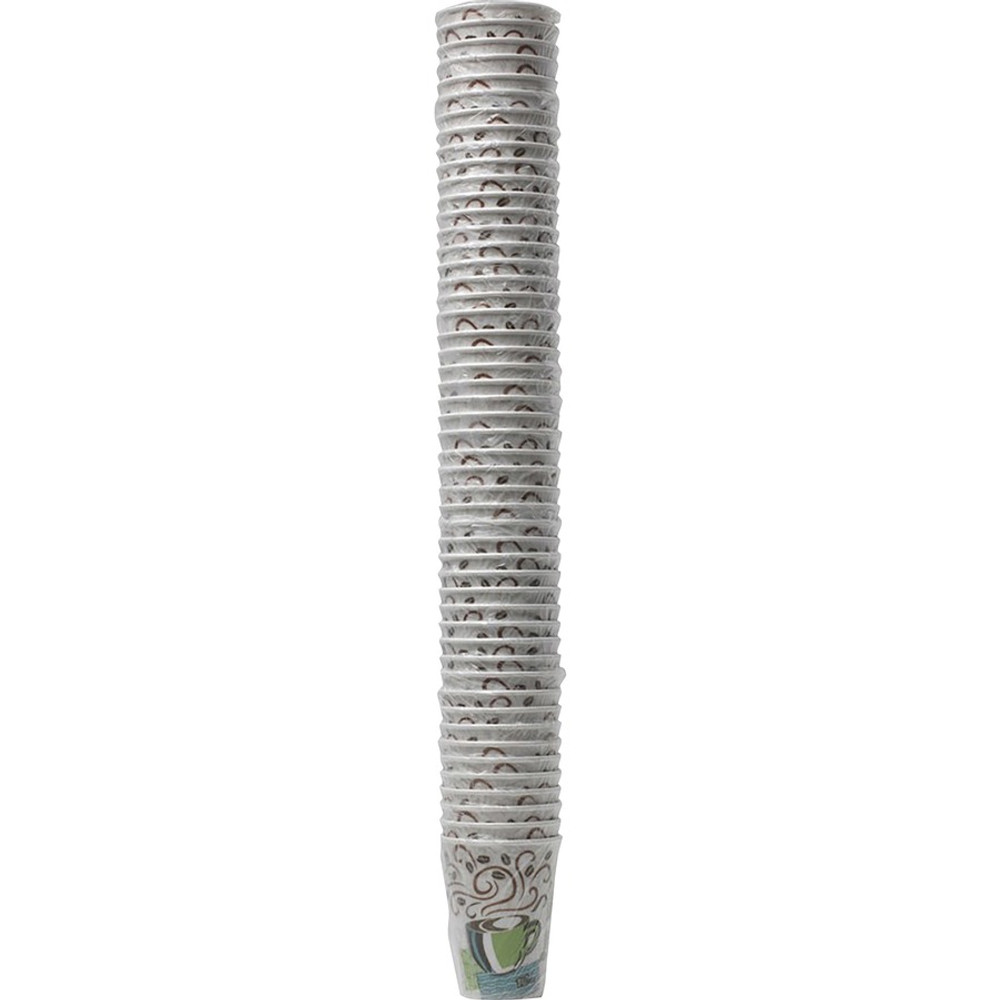 Georgia Pacific Corp. Dixie 5342CDWR Dixie PerfecTouch 12 oz Insulated Wrapped Paper Hot Coffee Cups by GP Pro