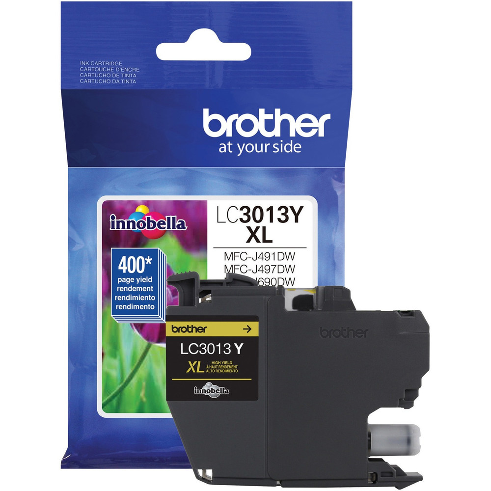 Brother Industries, Ltd Brother LC3013Y Brother LC3013Y Original High Yield Inkjet Ink Cartridge - Single Pack - Yellow - 1 Each