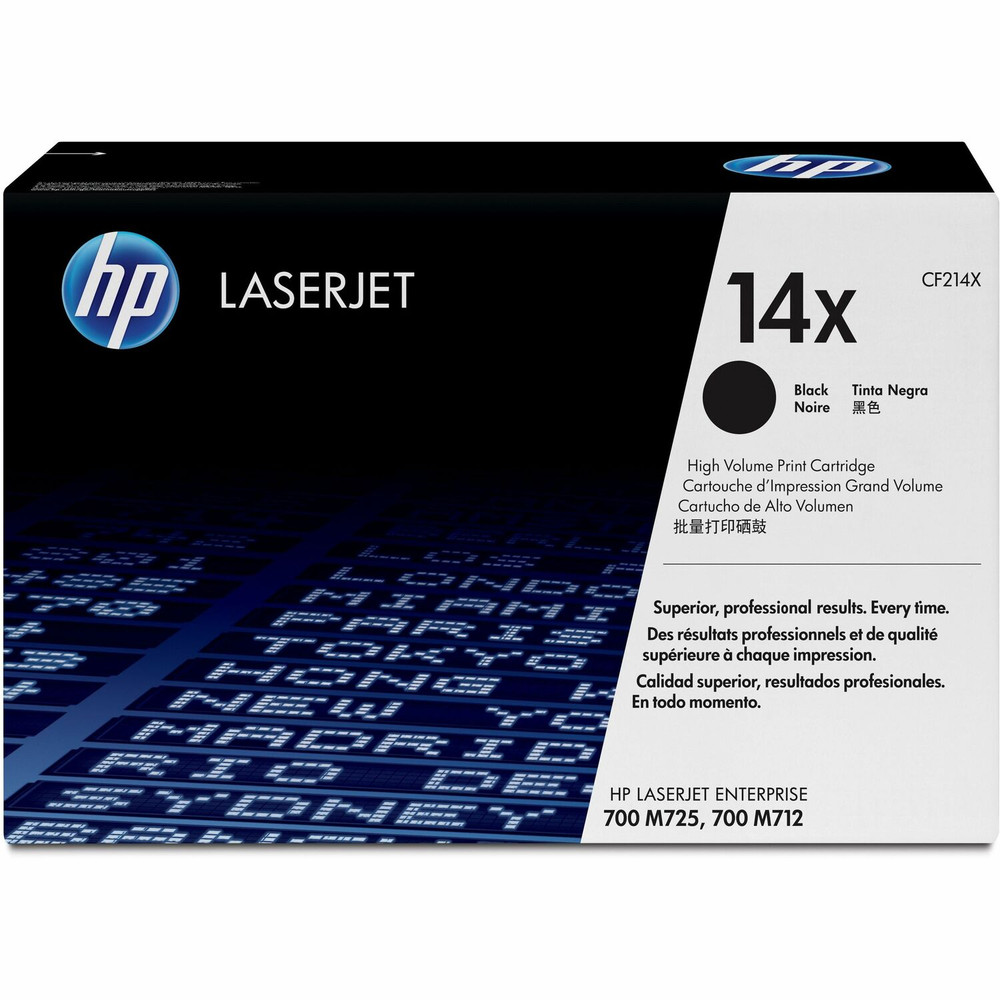 HP Inc. HP CF214X HP 14X (CF214X) Original High Yield Laser Toner Cartridge - Single Pack - Black - 1 Each