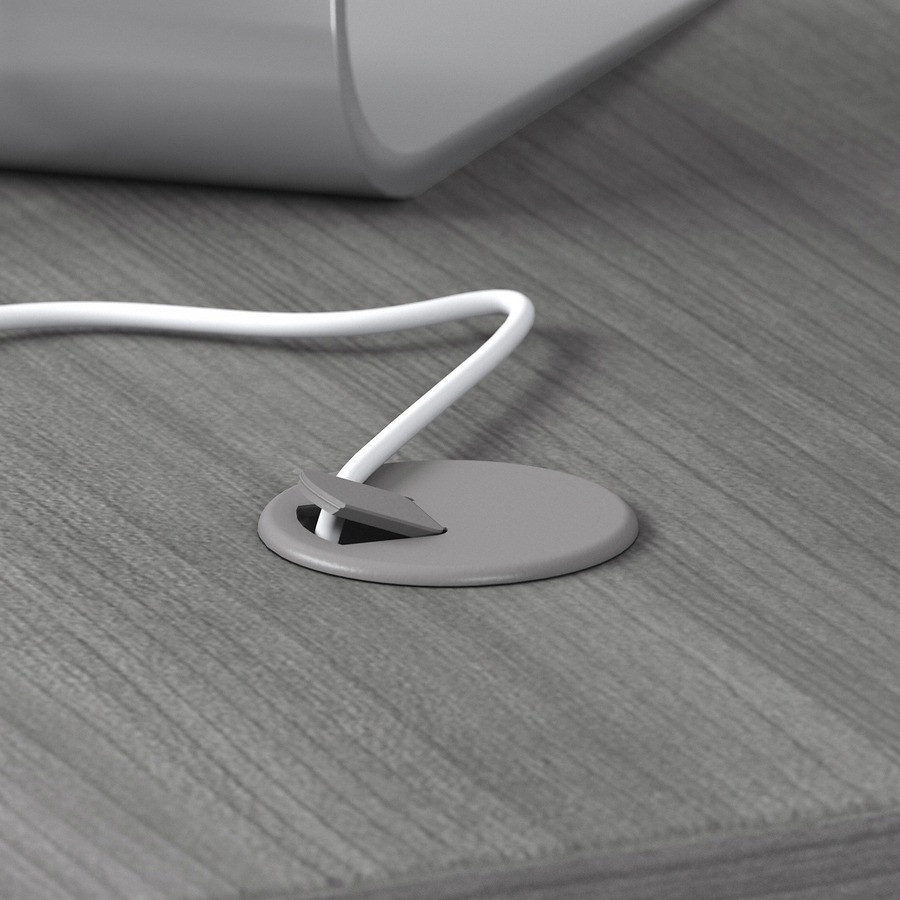 Bush Industries, Inc Bush Business Furniture STC008PGSU Bush Business Furniture Studio C 60W x 30D L Shaped Desk with Mobile File Cabinet and 42W Return