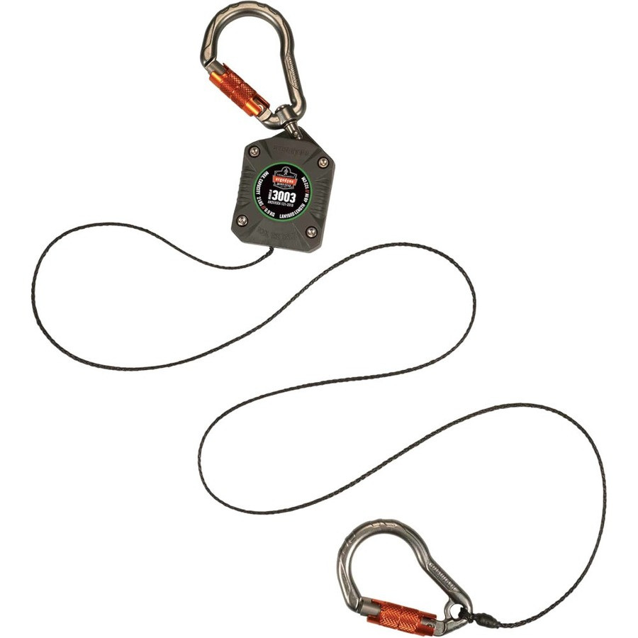 Tenacious Holdings, Inc Squids 19303 Squids 3003 Retractable Tool Lanyard - Dual Locking Carabiners, 2lbs / 0.9kg