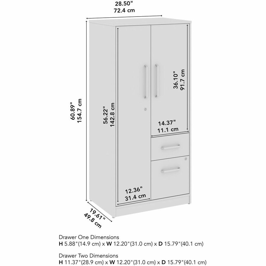 Bush Industries, Inc Bush Business Furniture VSS130BWK Bush Business Furniture Vista Office Furniture Collection