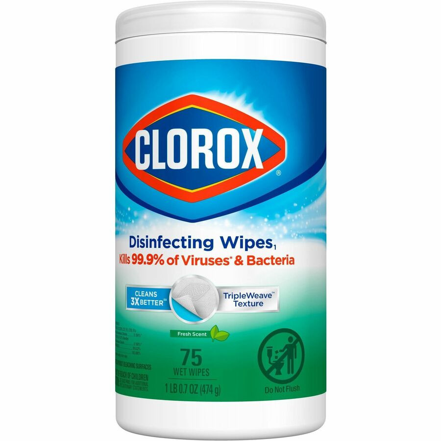 The Clorox Company Clorox 01656 Clorox Disinfecting Wipes, Bleach-Free Cleaning Wipes