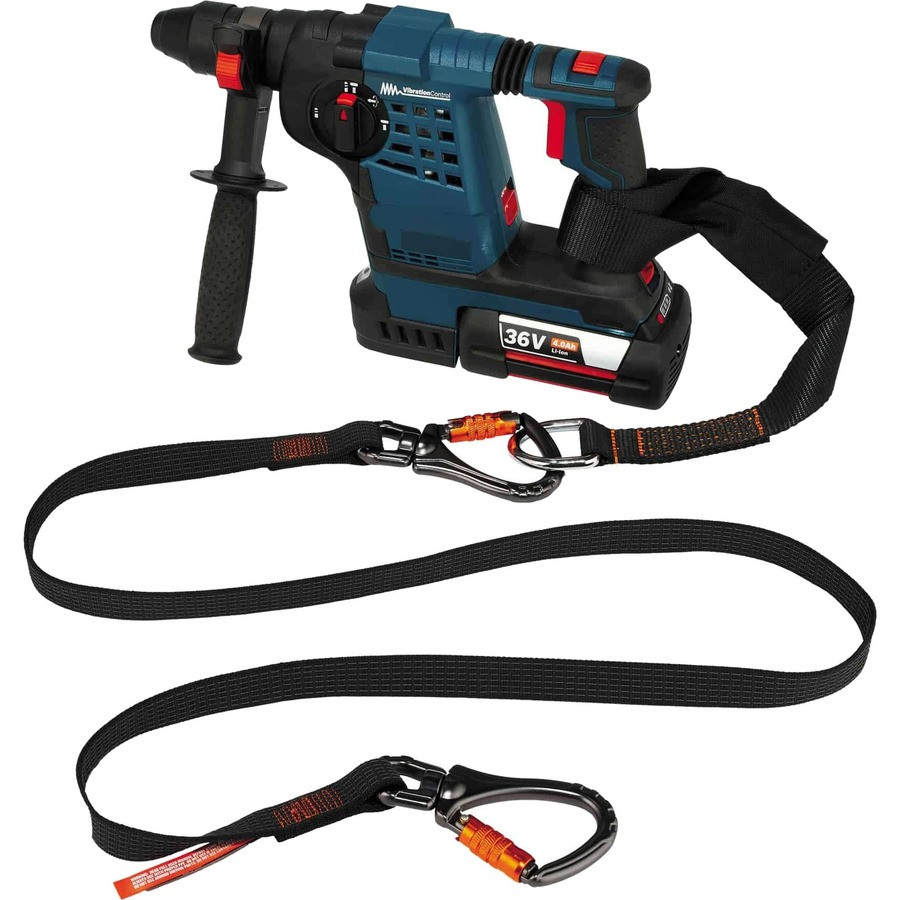 Tenacious Holdings, Inc Squids 19139 Squids 3139 Tool Lanyard Double-Locking Dual Carabiner with Swivel - 40lbs